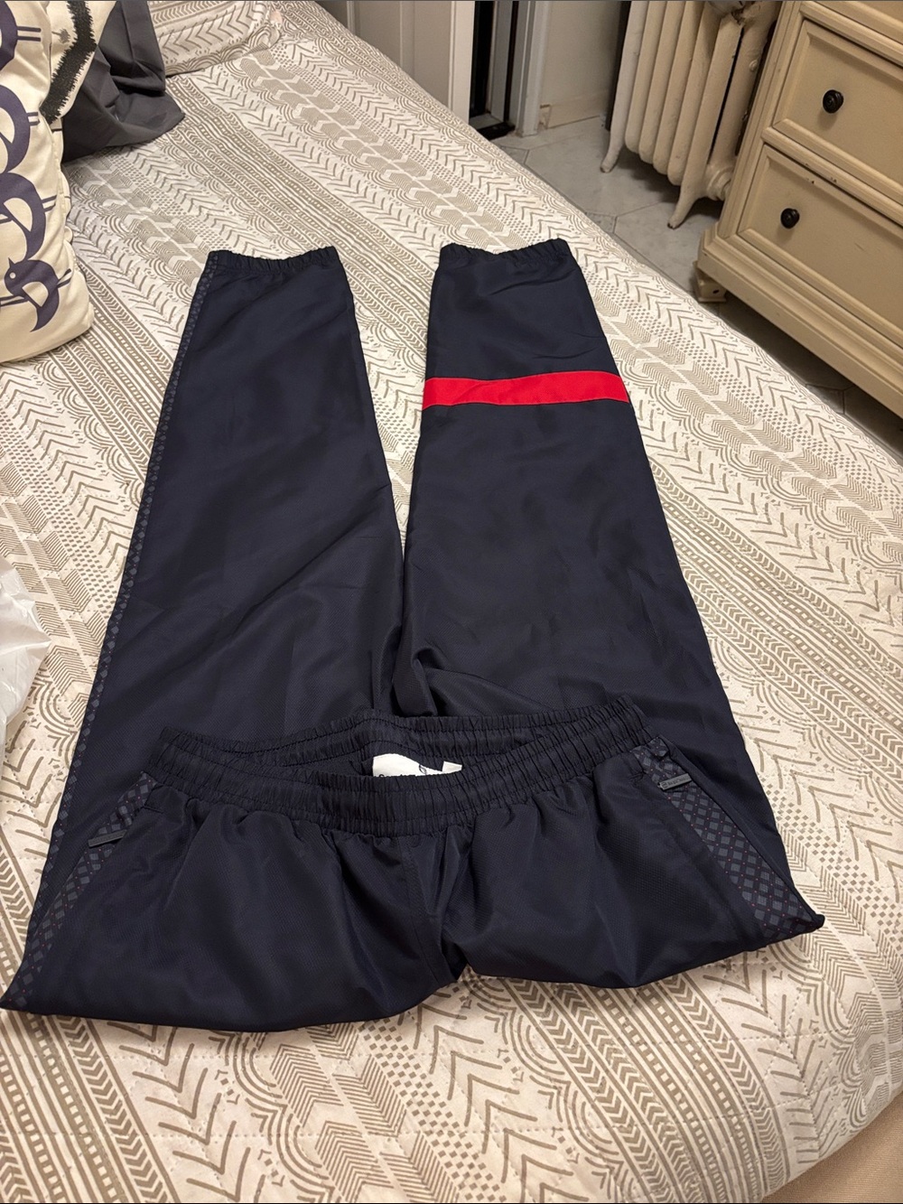 Sergio Tacchini Navy, Red & White Original 1990 drop full track Set - Picture 5 of 8